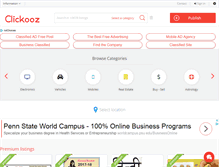 Tablet Screenshot of clickooz.com